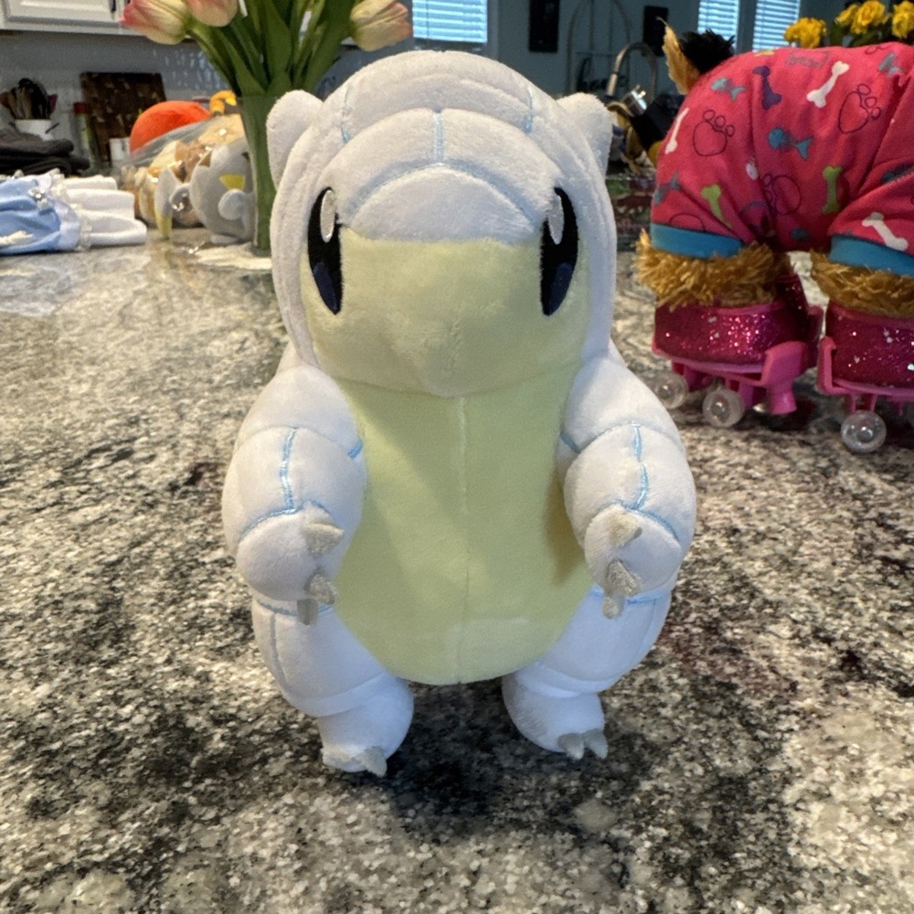 2017 Pokemon Center Original Alolan Sandshrew Poke Plush 8 Inch US Authentic